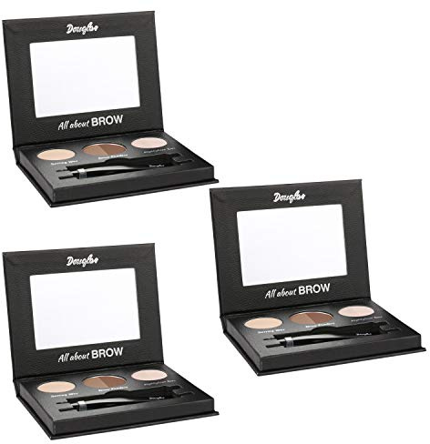 3x Douglas Make-up 978371 Augen Augenbrauen Set Brow Kits Pallet Set