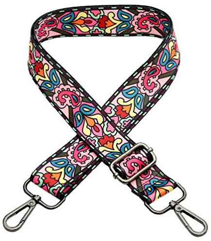 ZYLDK Mode Damen Taschengurt Bunter Schultergurt Längenverstellbarer Breiter Tragegurt für Handtaschen 78-140cm DIY Zubehör