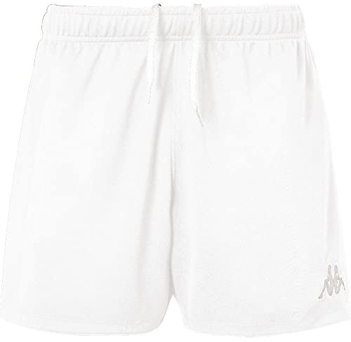 Kappa Short Sanremo Unisexe pour Enfant, Blanc, 10 Ans