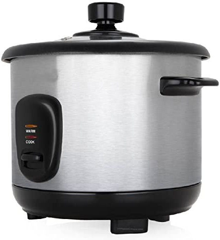 Suinga Cuiseur à riz Puissance 400 W. Capacité 1 L. Casserole en aluminium avec revêtement antiadhésif. Vaporisateur pour cuisson à la vapeur végétale et au poisson.