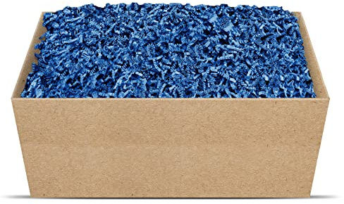 SizzlePak Geschenkfüllmaterial Umweltfreundliches Geschenkverpackungsmaterial viele Farben 125g-1kg (Blue, 2kg) | Umweltfreundliches Geschenkverpackungsmaterial in vielen Farben