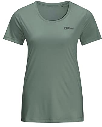 Jack Wolfskin Damen Tech Moisture schnell trocknend T-Shirt - Picnic Grün - XS