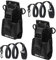 QINERSAW 2 Stück Multifunktions-Tasche Funkgerät Tasche Funktasche Holder Talkie Holster walkie-Talkie-Tasche Funkgerät-Halterung Radio Walkie Funkgerät Tasche für GPS Handy Two Way Talkie Schwarz