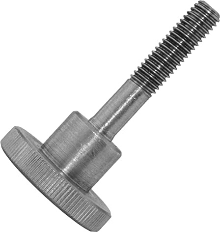 Techtanium Rändelschrauben M6 x 10 mm [hohe Form] aus Edelstahl A1 (2 Stück) | Daumenschrauben | Handradschrauben | DIN 464