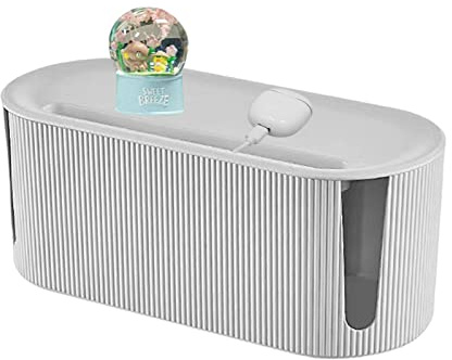 tongfeng Kabelmanagement Box - Kabelbox Mit Steckdosenleiste - Kabel Organizer Box Mit Deckel - Kabelmanagement Schreibtisch Für Ordentlicher Arbeitsplatz - Organizer Box Für Kabel Steckdosenleisten