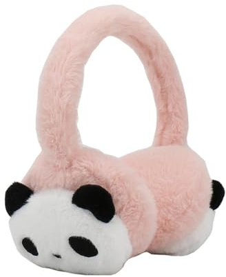 SJTJSPX Orejeras para niños, calentadores de orejas, cálidos, para invierno, con dibujos animados, panda, orejeras, ajustables, engrosadas, protección para las orejas, niñas, niños, accesorios de