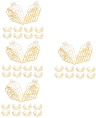 ABOOFAN 4 Juegos De Bombones Dulces Suministros Para Bodas Vasos De Papel Para Dulces Moldes Para Muffins Envoltorios 50 Unidades X 4