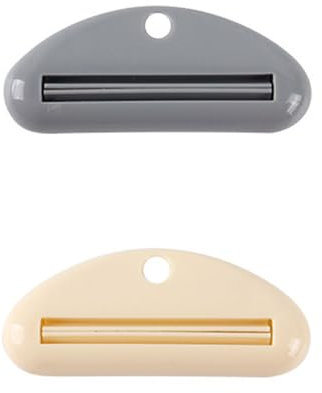 2 Stück Zahnpastatubenquetscher Kunststoff Zahnpastaspender Zahnpasta-Clips, Tubenquetscher für Badezimmer, Cremes, Farbe, Salbe