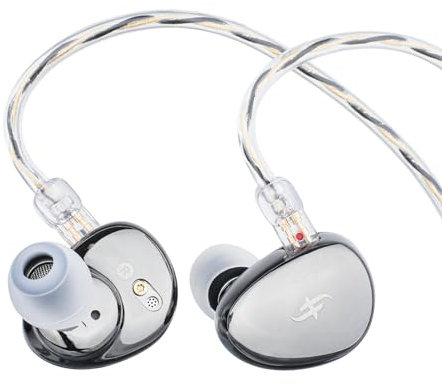 LINSOUL Simgot EA500 LM 2nd Gen Dual-Magnet & Dual-Cavity Dynamic Driver In-Ear-Monitor, kabelgebundene Gaming-Kopfhörer mit austauschbarer Tuning-Düse, abnehmbares Kabel für Audiophile/Gamer