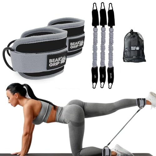 BEAR GRIP Hip Band Circle – Bande d'activation des fessiers très résistante avec coton élastique pour un confort supérieur et une meilleure résistance des fessiers, parfaite pour les squats et les