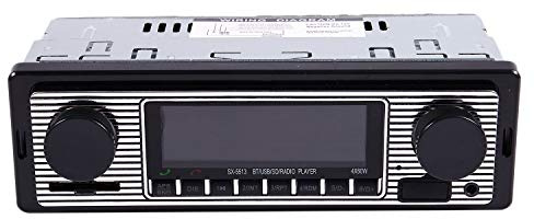 iFutniew Autoradio Bluetooth Vintage Lecteur MP3 Stéréo USB AUX Audio pour Voiture Classique