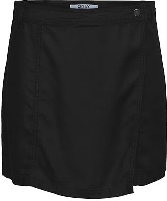 ONLY Onlaris Life MW Skort CC Wvn Gonna Pantalone, Nero, S Donna