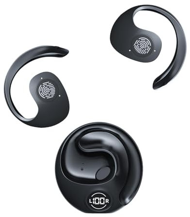 Oreillette bluetooth sans-fil Écouteurs Bluetooth sans Fil Sport Nouveau 2024 Écouteur Bluetooth 5.3 HiFi Stéréo Casque Courir ecouteurs Ouverts auriculares bluetooth écouter USB-C Charge Rapide