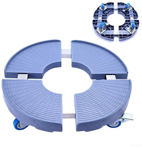 Pflanzen-Caddy mit Rädern, strapazierfähig, 300 kg Kapazität, verstellbar, 38 cm bis 52 cm, rollender Pflanzenständer für drinnen und draußen, großer Pflanzenwagen mit Rollen für Blumentopf,