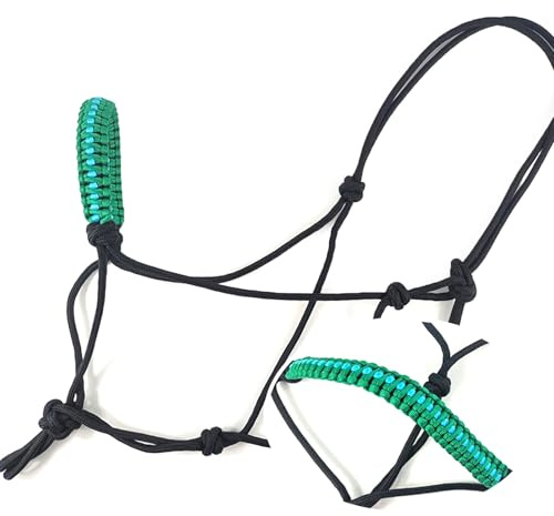 Chenxi Studio Cabestro de cabeza para caballo, cabestros de caballo, cuerda de entrenamiento para caballo, herramienta de entrenamiento fácil de usar