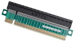 ELFJMZP PCIe 5.0 X16 förlängare stigarkort – ultratunt 3 cm höjd, 10 cm längd, 4-lagers guldpläterad PCB, förstärkt svart spår med dammskydd, för GPU/gruv/AI-datorkort