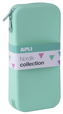 APLI 20413 - Custodia in silicone XL piatto Nordik verde