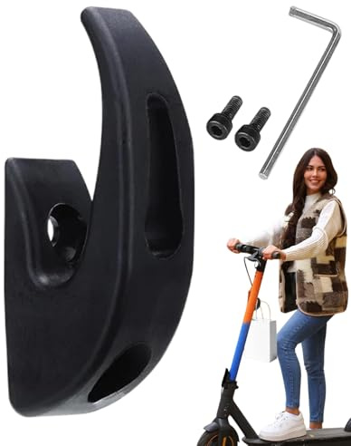 Gancio Portaoggetti per Monopattino Elettrico, Parti Di Ricambio Per Scooter, Organizzatore Strumento Portata 50 Kg Per Attrezzature Pendolari Borse Giornaliere Zaini Sporte