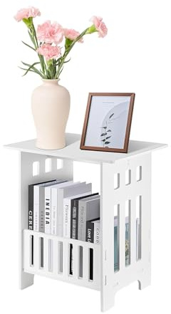 SUNNYNEST Bedside Table with Storage Drawers, Small Side Table Side Nightstand Cabinet, End Table for Living Room Bedroom Bathroom (2-layer)