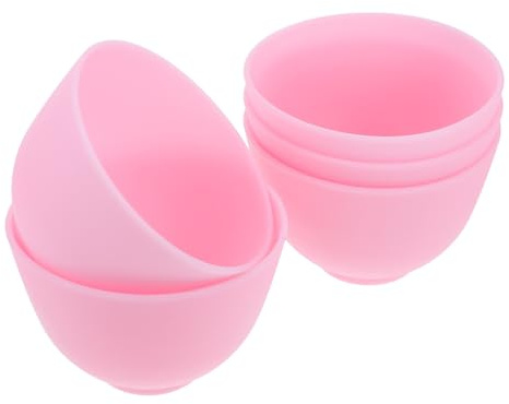HOOTNEE 5 piezas Kit de Cuencos de Silicona para Mascarillas Faciales Tazones Medianos DIY para Cuidado Skincare Herramienta Práctica para Mascarillas Bricolaje Casa y Salones de Belleza