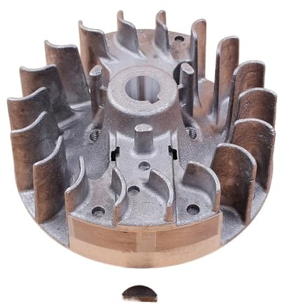 SRCehGZ Volano dello sterzo con chiavetta GX25 GX25N HHT25S FG110 Decespugliatore Motozappa Coltivatore Piccoli Motori