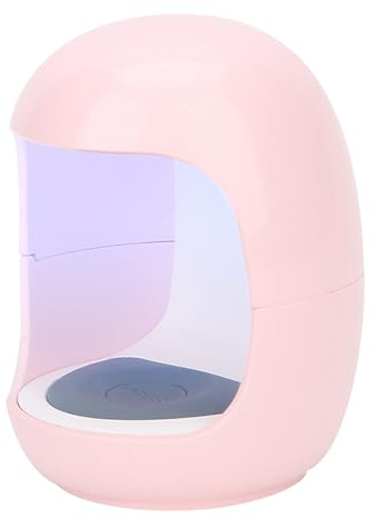 HEEPDD Essiccatore per Smalto Gel Mini USB UV LED Lampada per Unghie ABS Doppia Sorgente Luminosa 365 più 405 Nm Sensore Automatico 3 Timer Portatile Polimerizzazione con un Dito per Uso Domestico