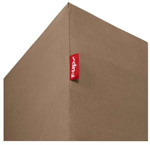 r-up Beste Spannbettlaken 200x220-220x240 bis 35cm Höhe viele Farben 95% Baumwolle / 5% Elastan 230g/m² Oeko-TEX stressfrei auch für Wasserbetten (Taupe)
