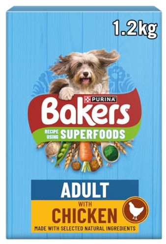 Bakers Adult Chicken with Vegetables Dry Dog Food, 1.2kg