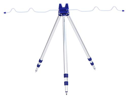 Alomejor Angelrute St?nder Halterung Aluminiumlegierung Tragbare Teleskop Angeln Stativ Halter Halterung Ideal f¨¹r Angeln am Ufer auf Seen und Fl¨¹ssen, 5 Ruten 1.2m
