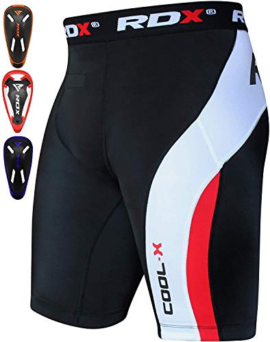 RDX Apex A4 Pro Trainings-Groin Guard – Blau, M, Super-Skin Leder, Wildleder-Innenfutter, LumeX™ & Eva-LUTION™ Dämpfung, Harter Kunststoffbecher, verstellbar, für Boxen & MMA