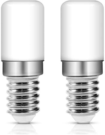 Comyan LED Kühlschranklampe E14 Lampen 3,5W 300LM Warmweiß 3000K Led Leuchtmittel für Nähmaschine, Dunstabzugshaube, Salzlampe, LED Kühlschrankbirne Nicht dimmbar- 2er Pack