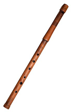 Holzpfeife Tonart F PFC-01 Toller Klang handgeschnitzte Alt-Version der ethnischen Flöte - Svirel Folk Wind Musikinstrument stabilisiert Holz Holzbläser handgefertigt braun