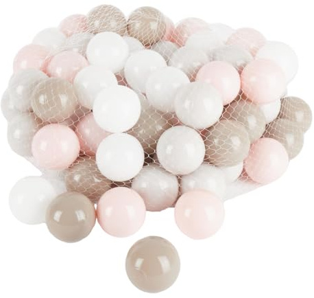 Bieco Balle Piscine à Balle Cotton | 100 Pièces | Balle Piscine pour Bébé et Enfant
