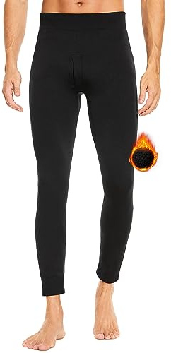SIMIYA Lange Unterhosen Herren Winter Thermo Weichem Innenfleece Leggings