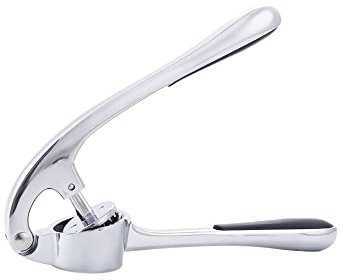 Vctitil Garlic Juicer Multifunctional Chopping Tool Squeezer Stainless Steel Press Hand Tool Soft Handle Kitchen Supplies