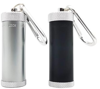 SYSUII Aschenbecher für Unterwegs,Zigaretten Taschenascher Taschenaschenbecher Geruchsdichter Reiseaschenbecher mit Schlüsselanhänger für Draußen mit Deckel Aschenbecher to go - 74 * 22mm