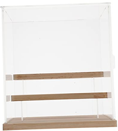 Abaodam Handgefertigte Handarbeits Vitrine Displaybox Für Sammler Multifunktionale Dreistufige Staubschutz Desktop Aufbewahrung Für Wohnzimmer Und Arbeitszimmer