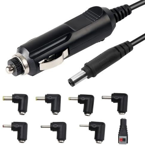 12V 2A Car Charger Universal Power Cord with LED Indicator and Multiple Connectors for Portable DVD Player GPS Bluetooth Speakers Breast Pump Camera Router (12V)