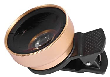 Objectif Dappareil Photo Portable 2 en 1 pour Téléphone Portable Grand Angle Macro Clip Universel
