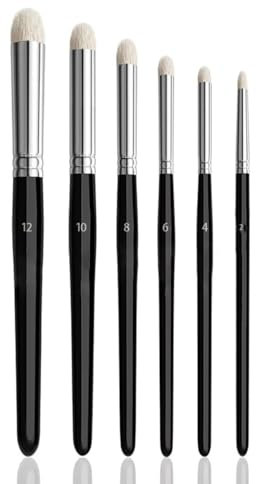 Dry Brushes for Miniature Painting, Detail Blending Brushes Model Paint Drybrush,6PC Professional Modellers Miniature Paint Brushes,for Army Scale Model,Warhammer 40k, DND Miniatures