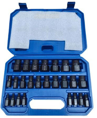 BaotyJie Schraubenausdreher-Set, leicht herausnehmbar, stabil, für Bolzen, Stehbolzen, beschädigte Schrauben, abgestreifte Schrauben