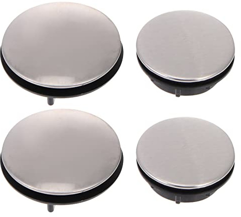 Sewroro 4pcs Stainless Steel Kitchen Sink Hole Plugs Faucet Hole Lid for 25-40mm Installation for Kitchen Accessories