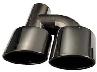 Auspuffblenden Für E63 W218 W211 W212 C300 C350 C-KLASSE 1 STÜCKE Edelstahl Y-Typ Auspuffblende Modifizierter Schalldämpfer Endrohr Endrohre(Gloss Black Left)