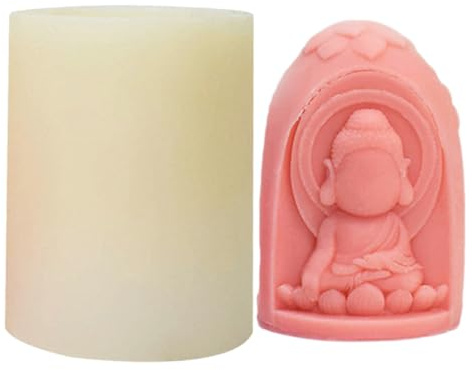 Moule fonctionnel en silicone pour créer des bouddhas élégants moules à trois faces