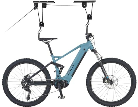 Prophete E-Bike Lift – Fahrrad-Hebehilfe für alle Bikes 24–26“ – Tragfähigkeit bis 30 kg – praktische Wandmontage für E-Bikes, Mountainbikes & Cityräder