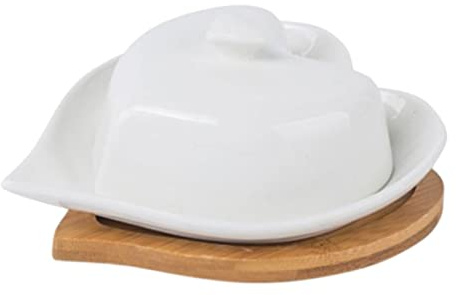 LIFKOME Beurrier Avec Couvercle Et Support De Conservation Assiette à Dessert Pour Service De Table Plateau à Dessert Avec Couvercle