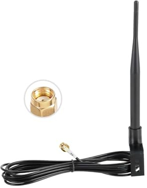 Superbat 4G LTE Outdoor Antenna 5dBi RPSMA Male Wall Mount Weatherproof Antenna with Mount Bracket Compatible with Verizon AT&T T-Mobile Sprint WiFi Router Cellular Security/Trail Camera