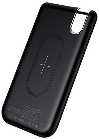 Power Bank,PowerBank Qi Qi Wireless 10000mAh, Fast Charging Portable External Battery Pack with Dual Output for Qi Enabled Smartphones Devices