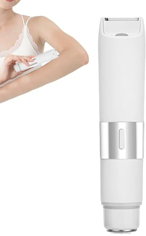 Afeitadora Eléctrica Mujer Afeitadora Eléctrica Recargable de Doble Cabezal | Rasuradora Corporal para Depilación y Arreglo Personal Para Rostro, Axilas, Viaje Y Hogar