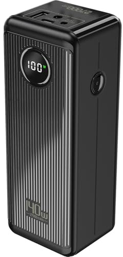 SSCYHT 27000mah, Tragbare 19V Powerbank mit PD 100W bidirektionaler Funktion 24V/5V 27000mAh hoher Kapazität externer Lithium-Ionen-Akku mit 4 Ausgangs 2 Eingangsanschlüssen